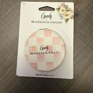 Goody x MacKenzie-Childs Pink Checkered Mirror Compact